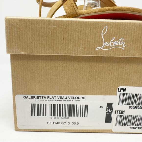 Christian Louboutin Galerietta Flat Studded Sandals Size 36.5 - Picture 13 of 13